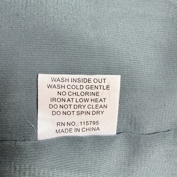 MikaRose Floral Tiered Maxi Dress Gray V-Neck Romantic Cottagecore Modest M - Picture 8 of 11